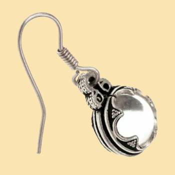 Ohrring "Gotland-Sphäre" - klein  - versilbert